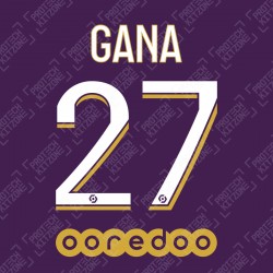 Gana 27 (Official PSG 2020/21 Third Ligue 1 Name and Numbering)